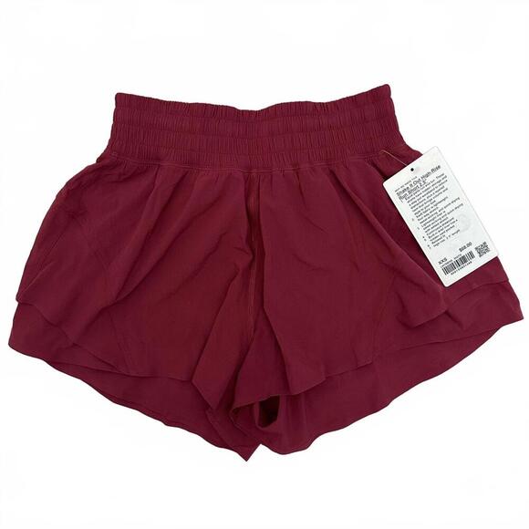 NWT Lululemon Shake It Out High-Rise Running Short 2.5" Sz XXS Magenta Smoke - Picture 2 of 6